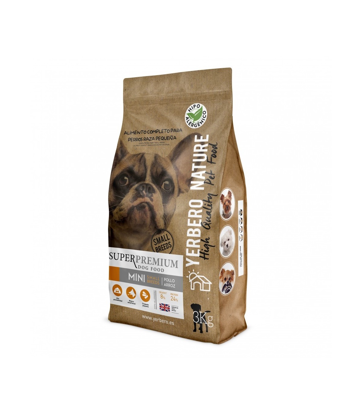 Alimento superpremium para perros mini pollo y arroz